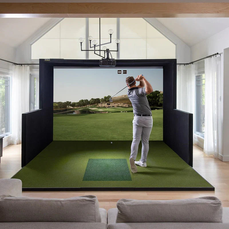 GolfIn SimBooth™ Indoor Golf Simulator Enclosures & Packages